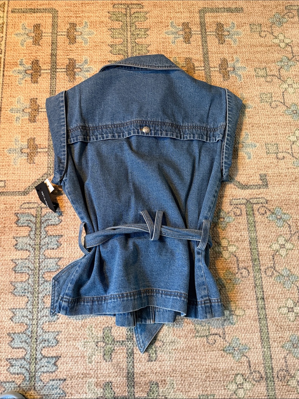 Veronica Beard Vistola lace-up denim jacket | Size Small NWT - Picture 8 of 8